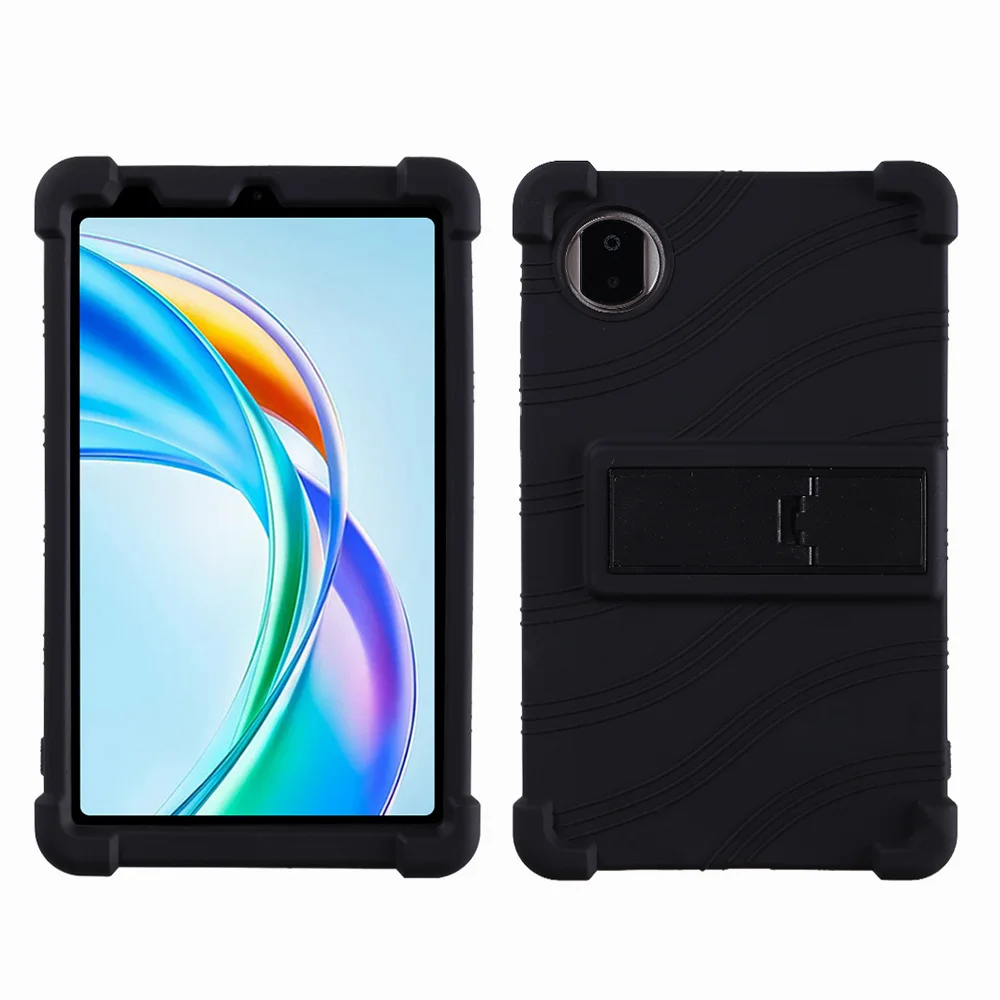 Case for Honor Pad X7 Tablet 8.7 inch, Kids Friendly Soft Silicone Adjustable Stand Cover
