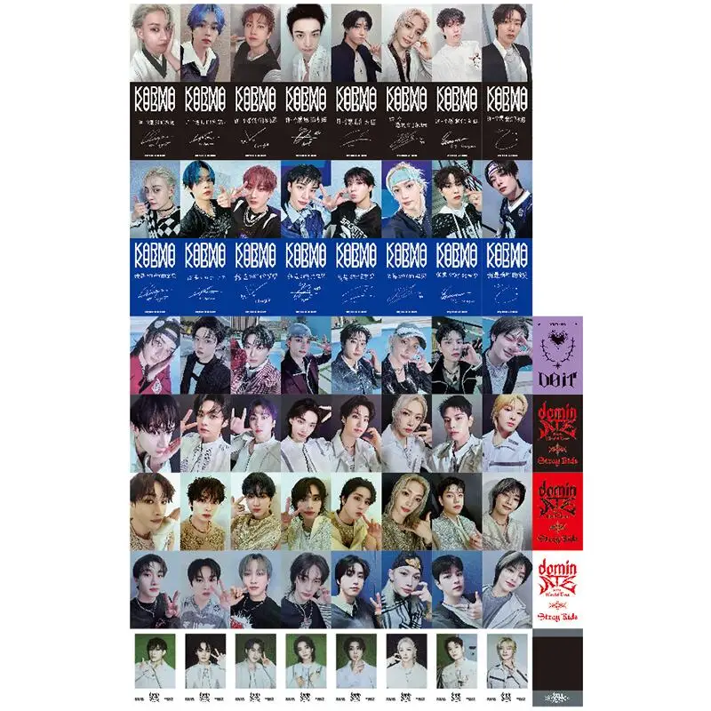 

Straykids Men's Group Star Collection Small Card SKZOO Peripheral Star Small Card Collection Star Style Card