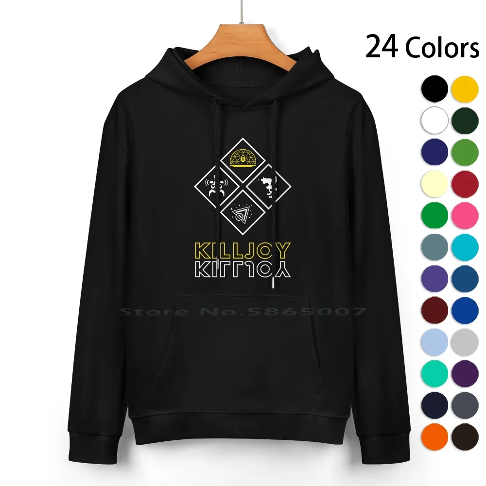 Killjoy Pure Cotton Hoodie Sweater 24 Colors Killjoy Skills Agents Pc Gameplay Fps First Person Germany Riot Game Character