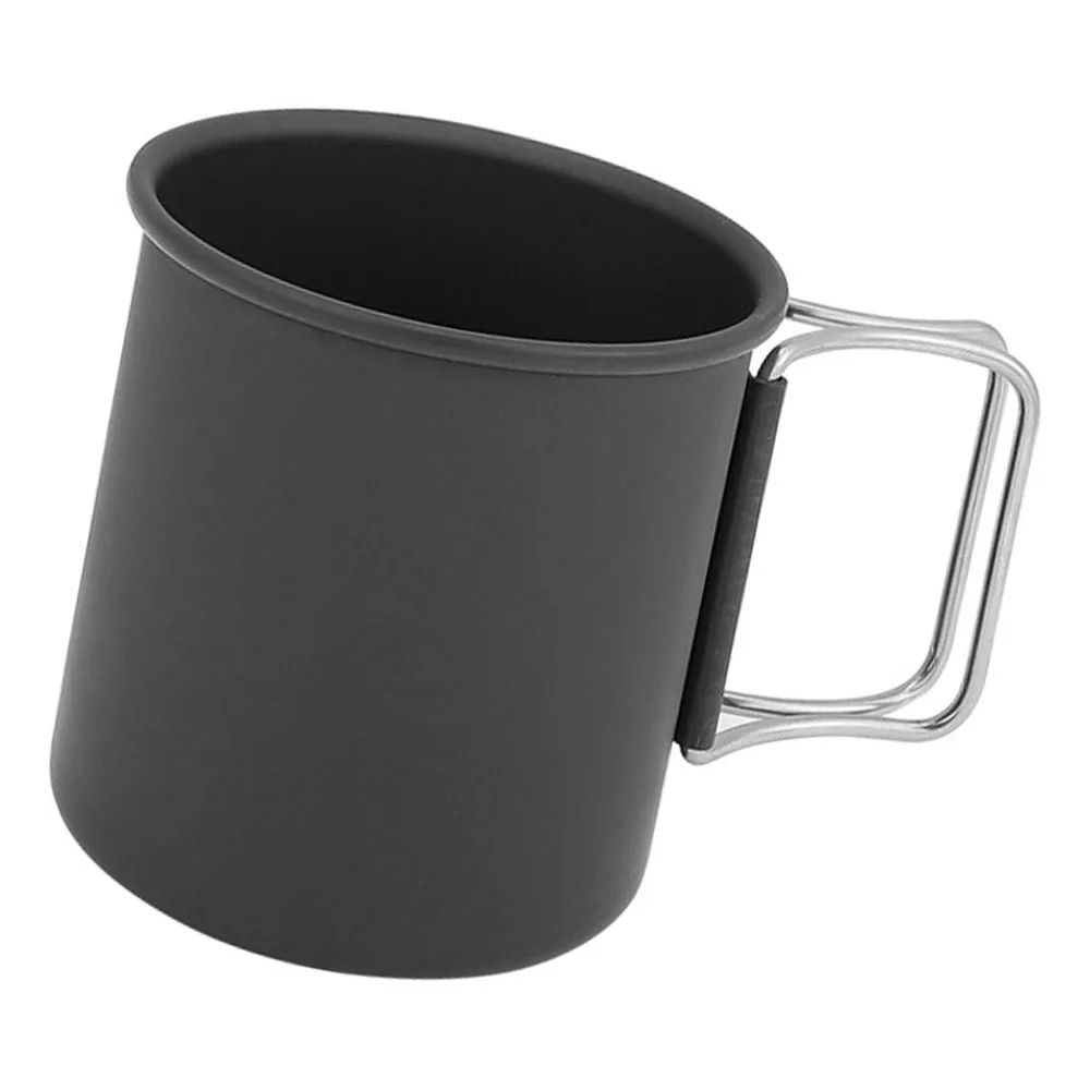 Portable Foldable Handle Camping Mug Multifunction Black Outdoor Cup Travel Cup Outdoor Camping