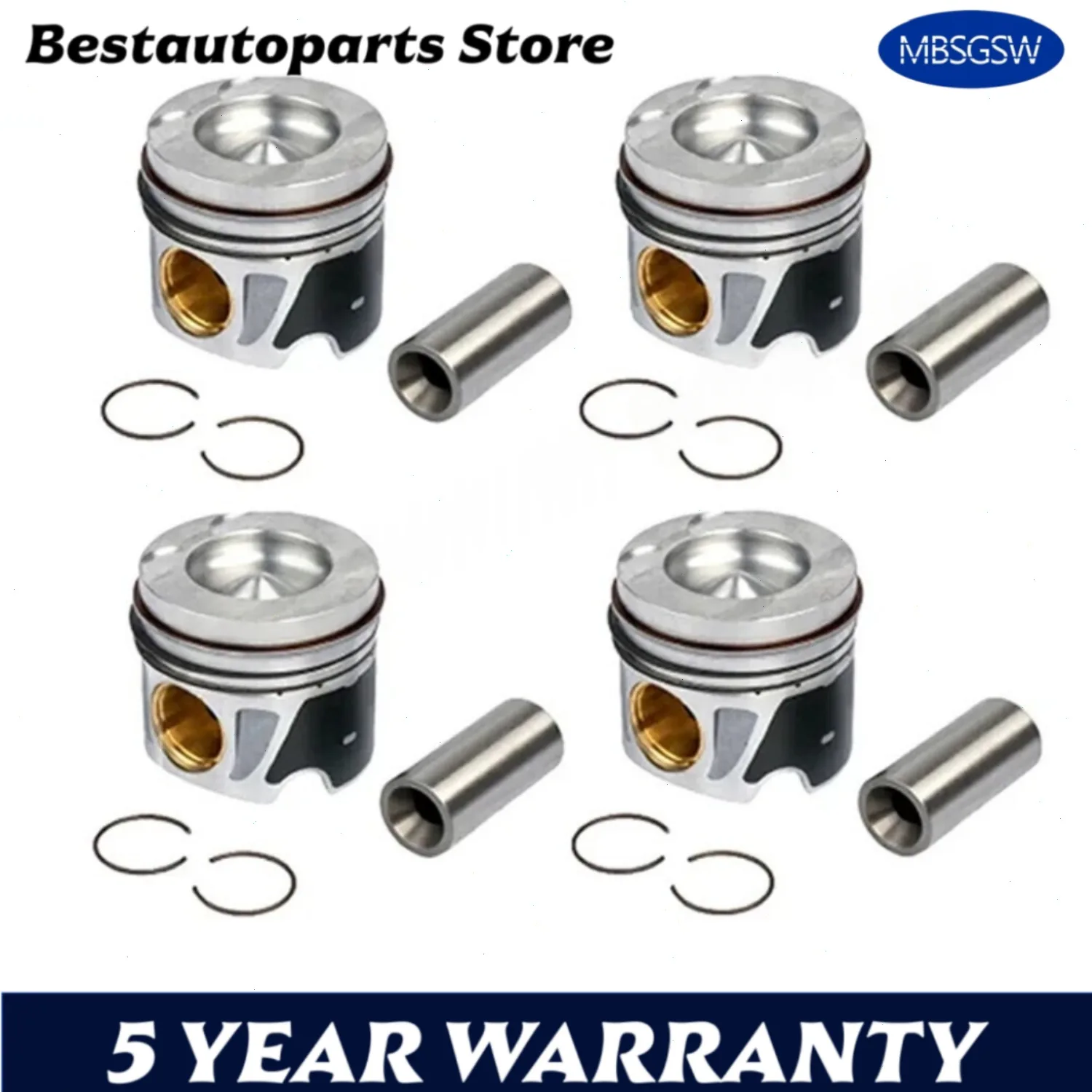 OM651 Engine STD 0.5 Piston & Piston Ring Set For Mercedes-Benz 2.1 2.2 C220 C250 E250 ML250 CLS220 GLA220 S250 2.1L 2.2L Diesel