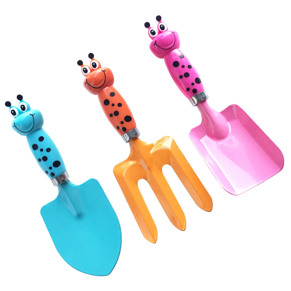 

1Set Kids Gardening Tools Set Garden Shovel Fork Plastic Handle Outdoor Digging Small Sand Excavating Children Planting Tools
