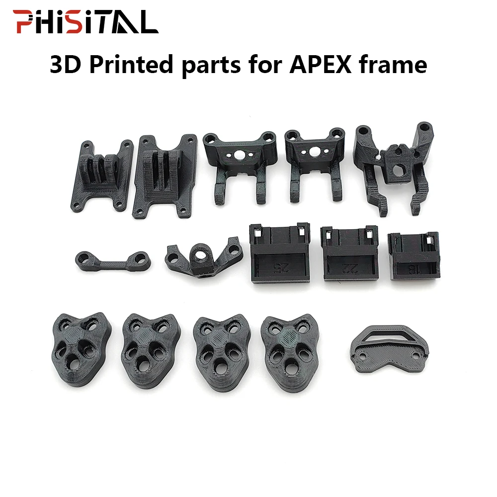 FPV Drone 3D Printed Printing Accessories Antenna/Camera Mount Arm Protective Seat TPU Parts for APEX HD DC 5-9 inch RC Frame