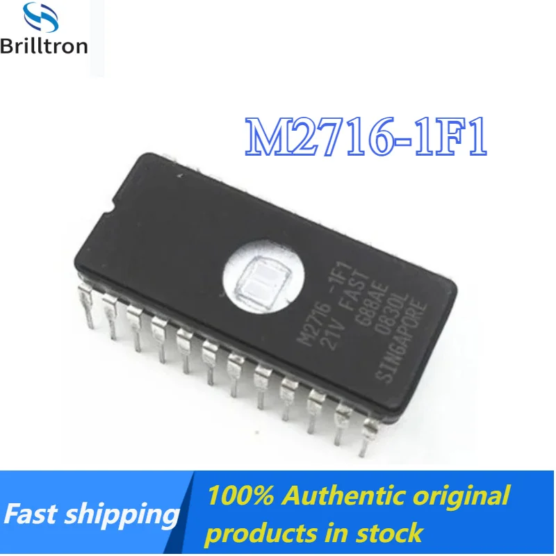10PCS 100% NEW  M2716-1F1 2716 Memory UV EPROM IC Chips Original stock available, fast shipping.