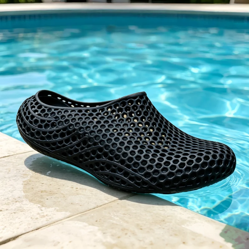 

TRAKKER Breathable Clog Work Shoes for Men Summer Slip on Anti Slip Kitchen Safety Shoes Lightweight Indoor Outdoor Garden Clogs