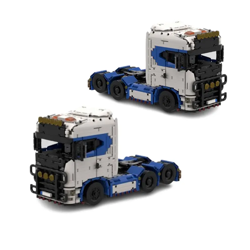 

In-stock new product: MOC 2497-piece creative vehicle truck cab small particle building block educational toy model gift set and
