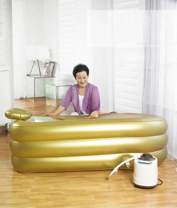 Postmodern Extra Large Inflatable Bathtub Tub Adult Grown House Bathtub With Insulated Pillow With Electric Pump