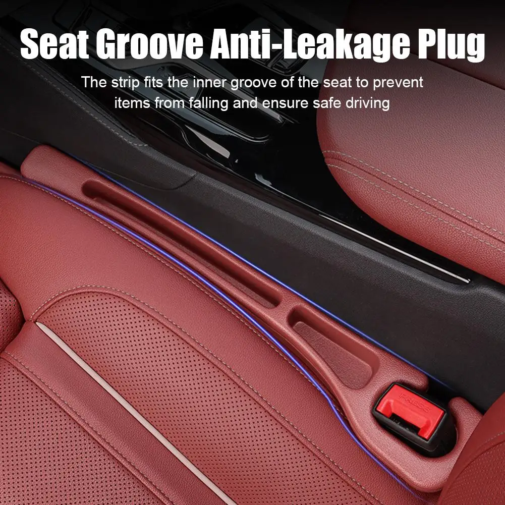 Car Seat Gap Filler Anti-Drop Storage Organizer For Phone/Keys Universal Interior Trim Cover For Sedan SUV Truck