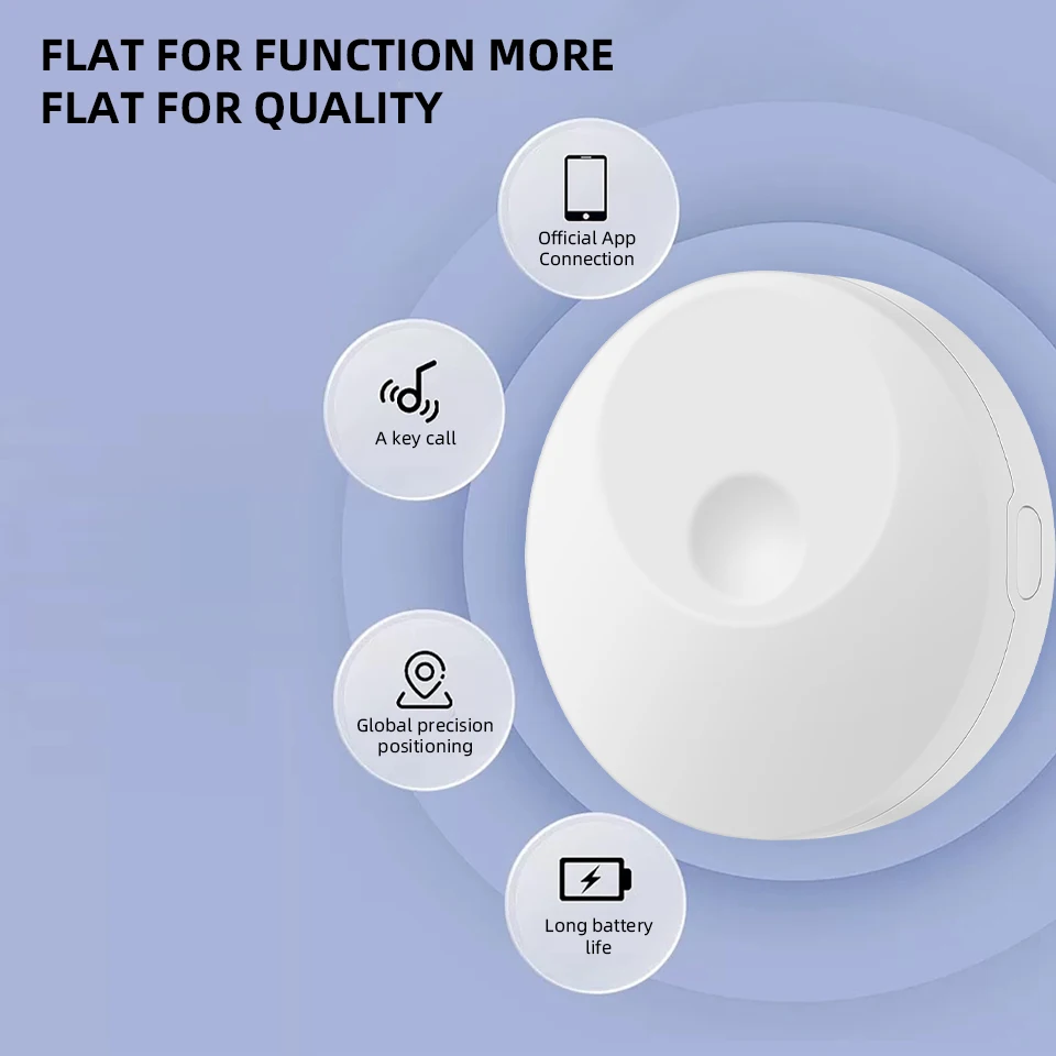 GPS-тег-трекер Find My Mini Bluetooth GPS с длительным временем ожидания Глобальное точное позиционирование Анти-потерянное устройство Доступны два цвета ﻿