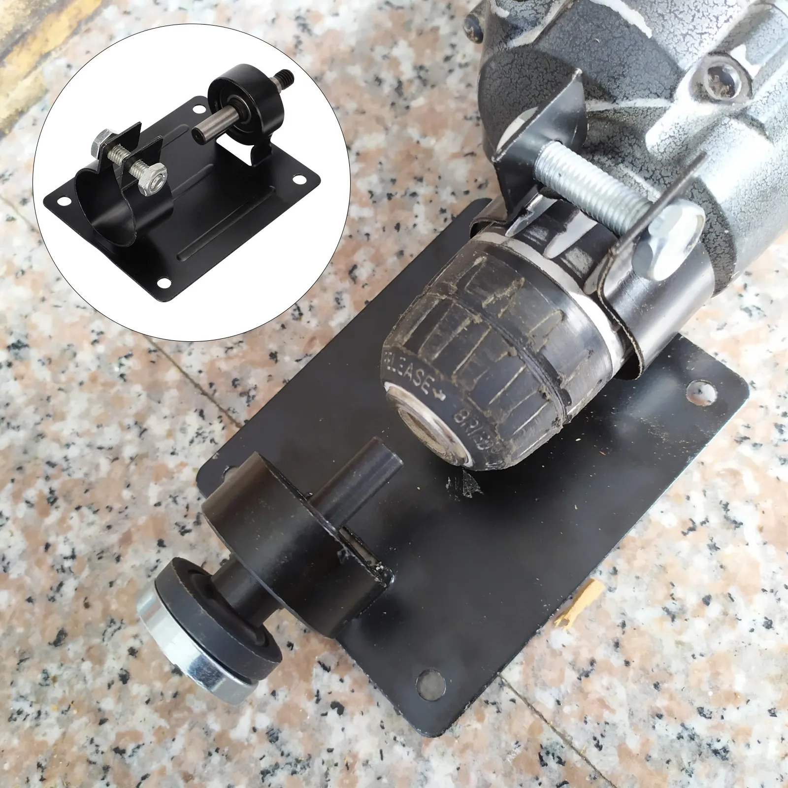 1 set 1 Set Grinding Machine Bracket Durable Alloy Steel For Wood Plastic Metal Cutting Polishing Electric Drill Attachment