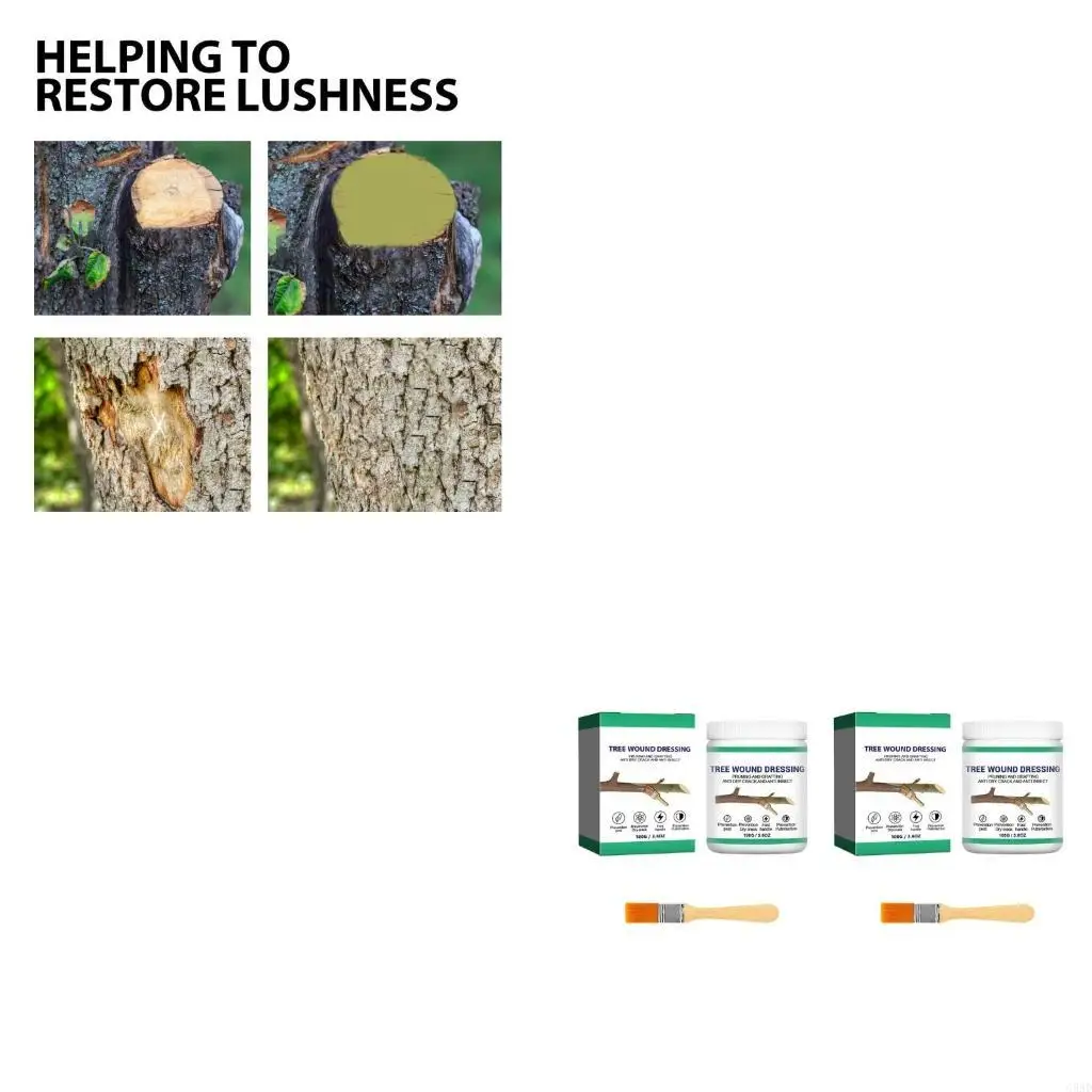 Pruning Cutting Pastes Tree Pruning Sealer Tree Wound Dressing with Brush C5AD