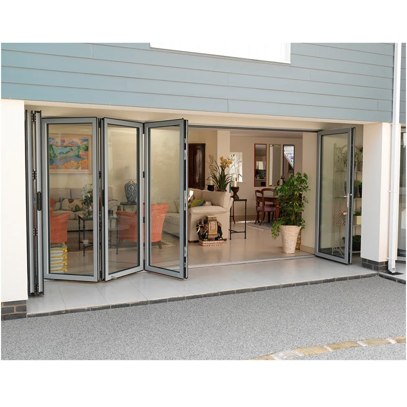Latest Design Modern Aluminum Security Bi Fold Folding Glass Doors
