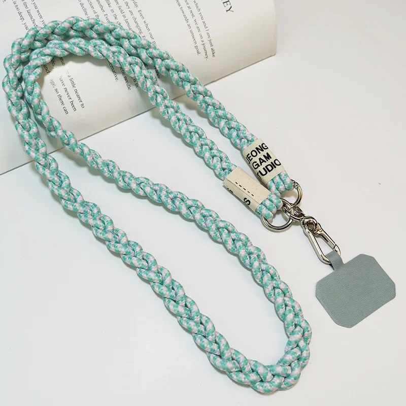 Mobile Phone Lanyard Can Be Carried for Outdoor Mountaineering Women's Belt Woven Pendant Anti-lost Lanyard Neck Strap