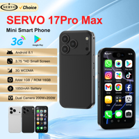 SERVO 17PRO MAX Android Mini Smartphone 3G WCDMA Dual SIM Standby 16GB ROM Play Store WiFi 3.75\