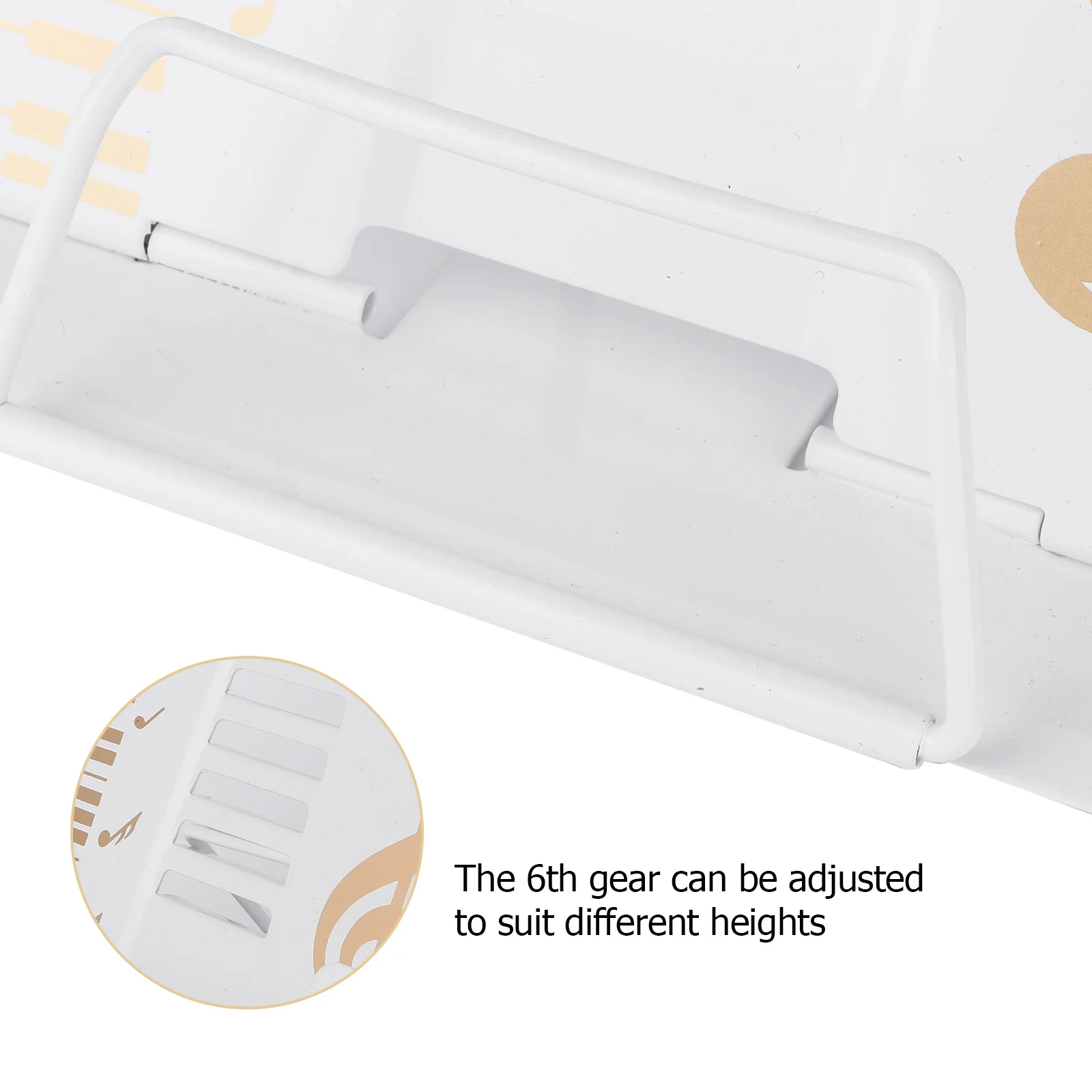 

1Pcs Adjustable Desktop Reading Rack Multifunction Metal Book Stand Reading Shelf for Kids Home Office Classroom