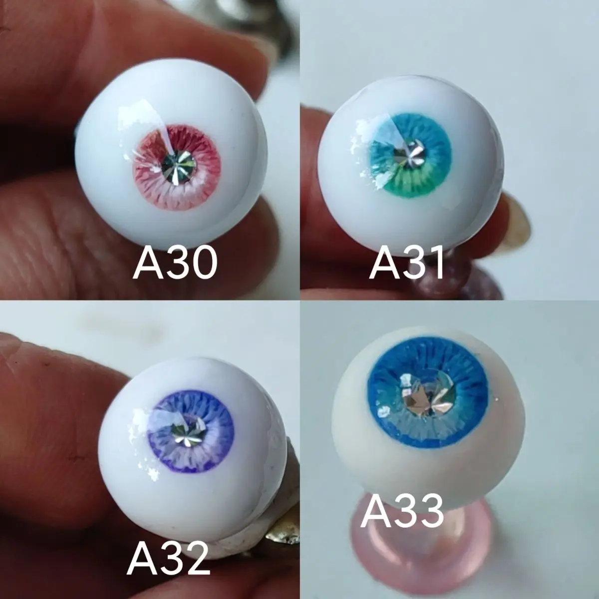 8/10/12/14/16/18/22mm Doll Eyes for 1/3 1/41 /6 1/8 Bjd Doll Plaster Eyeball Diy Girl Toys Dress Up Fashion Doll Accessories