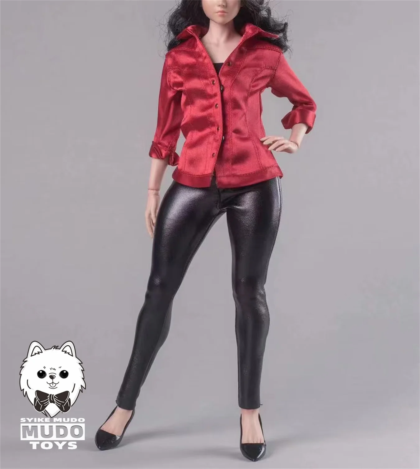 CTC-003 1/6 Scale Female Shirt Leather Pants Set Clothes Model Fit 12'' Worldbox AT202 Soldier Action Figure Body Toys