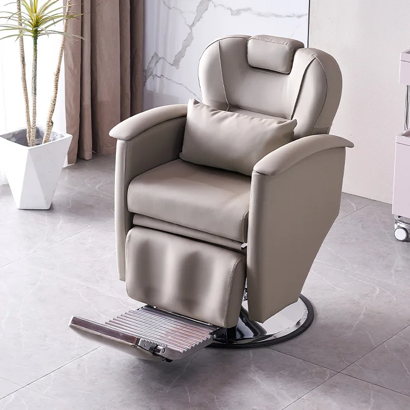 CX hair salon chair can be reclined and lifted large chassis hair cutting chair