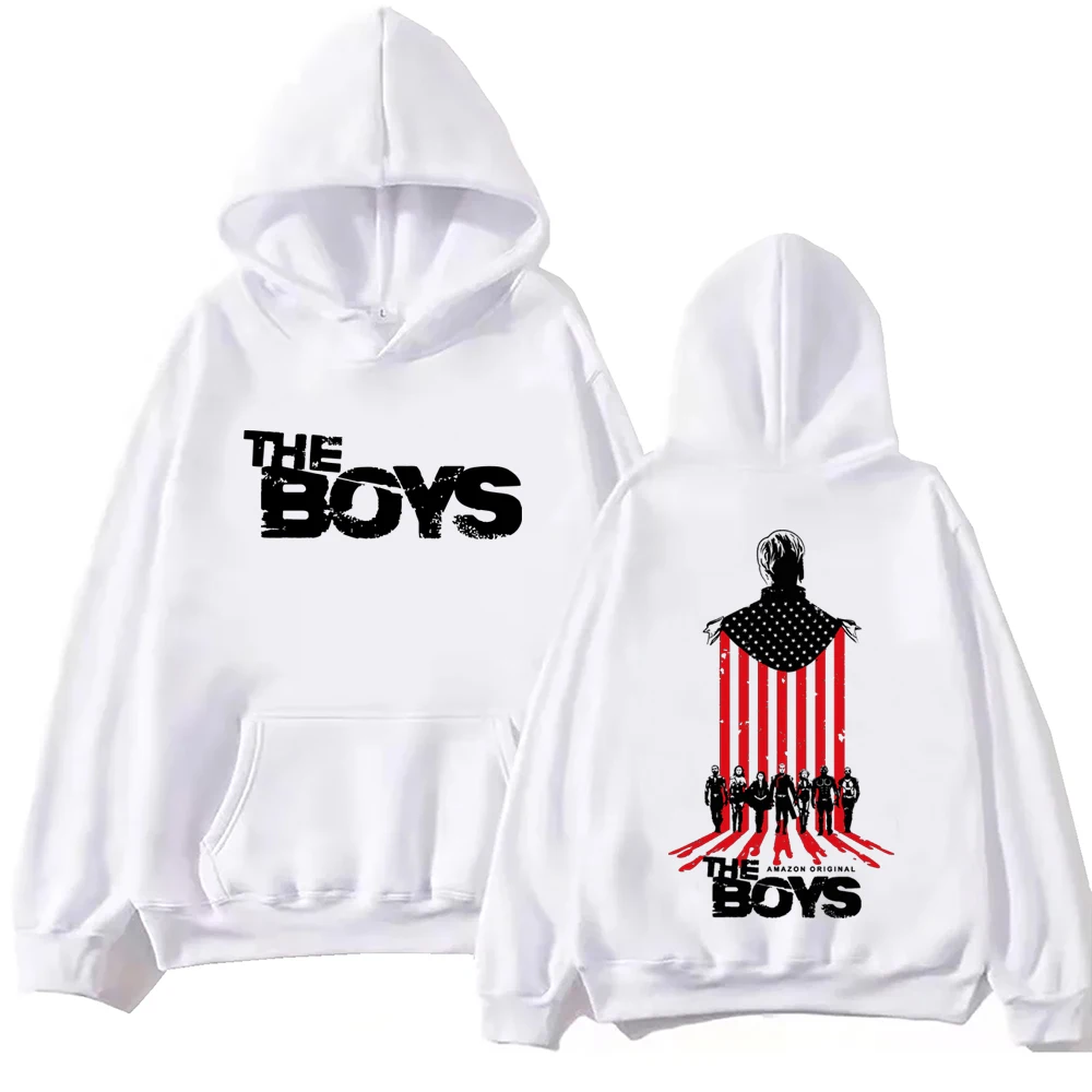 The Boys The Homelander Hoodie Harajuku Hip Hop Pullover Tops Popular Music Sweatshirt Fans Gift