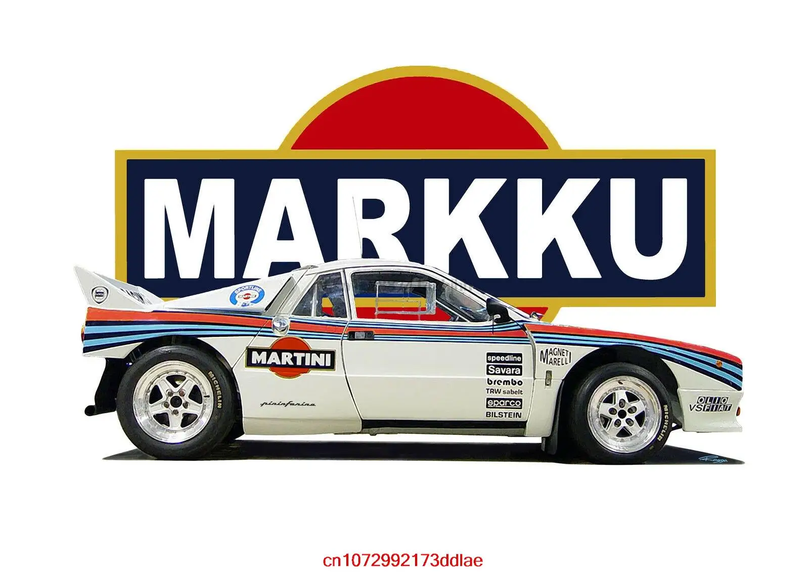 Koszulka LANCIA 037. Samochód rajdowy. WRC. Samochód klasyczny. RETRO. BETA MONTECARLO. ABARTH