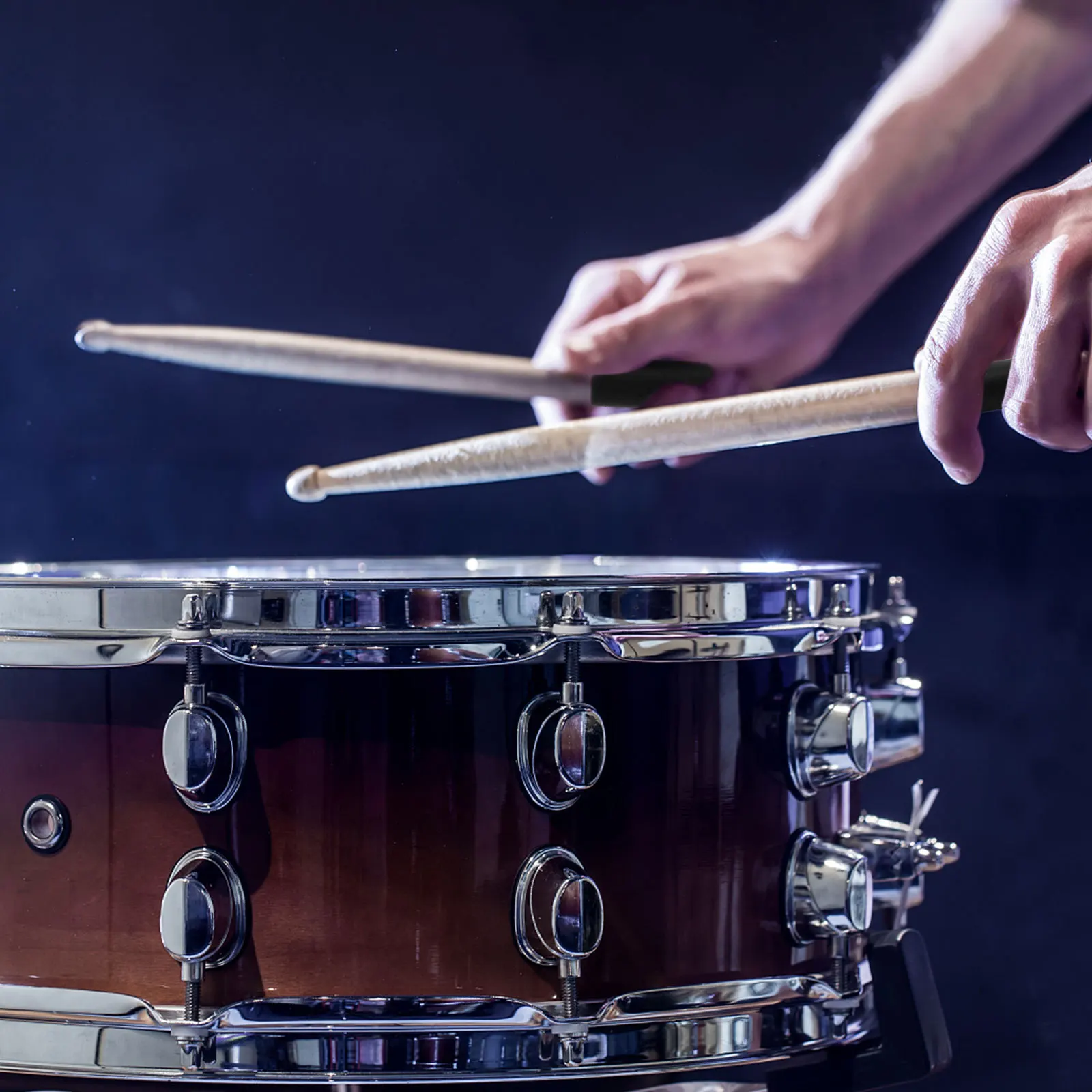 

Maple Wood Drum Sticks Anti-Slip Handle Lightweight Water Drop Tip For Concert Practice Band Performance Snare Drumstick