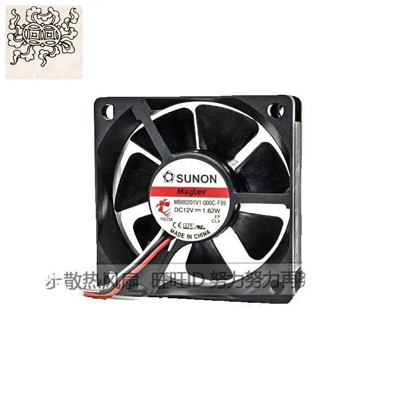 

Ltsf For SUNON MB60201V1-000C-F99 DC 12V 1.62W 60x60x20mm 3-Wire Server Cooling Fan