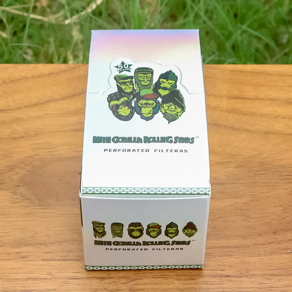 Rolling Paper Filter Tips nozzle 50 leaves 45*18MM printed pattern Color Unrefined