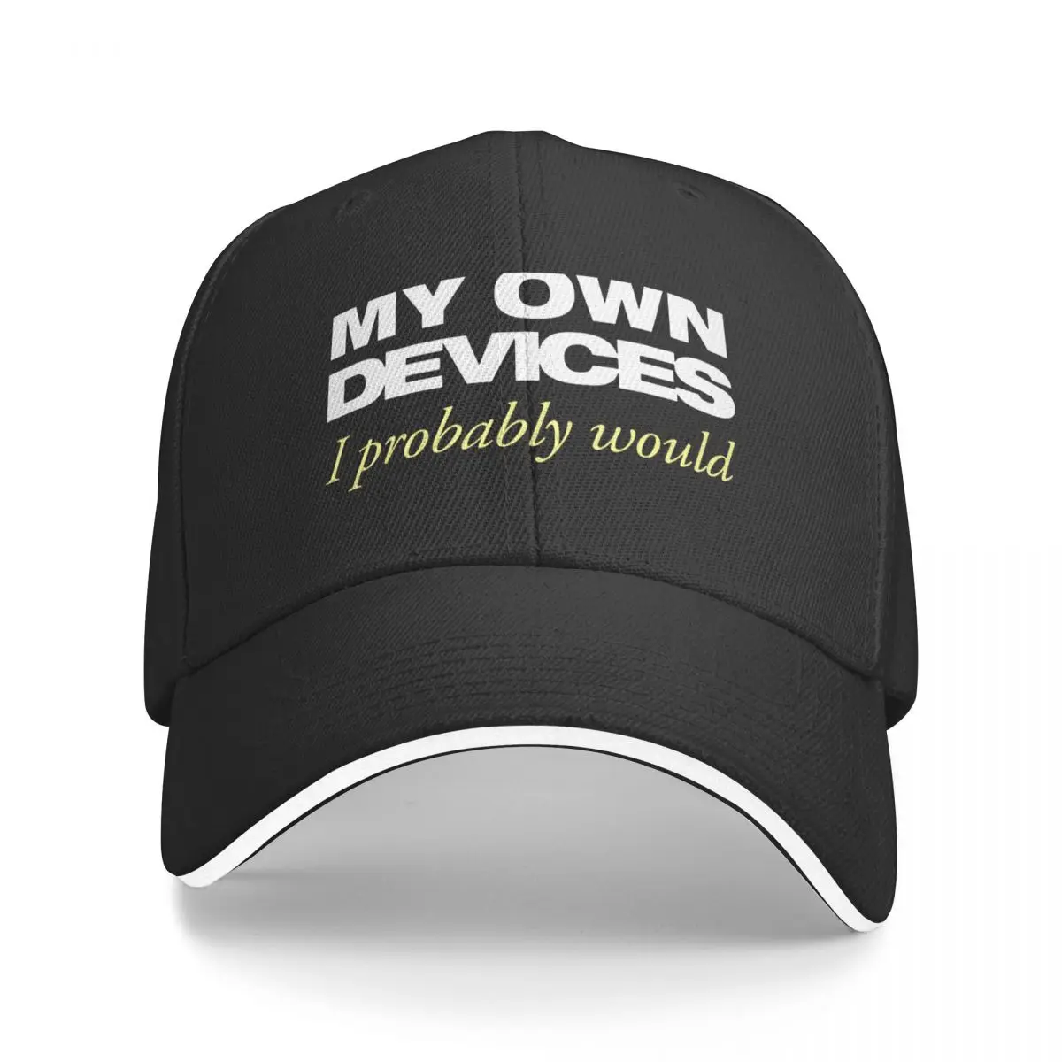 

Left to my own devices Baseball Cap Trucker Hat Mountaineering Hats Man Women's