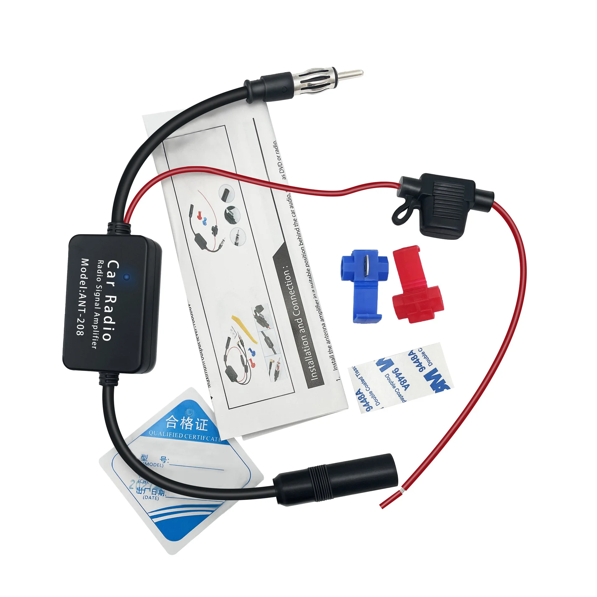 3-in-1 Car Radio Antenna Signal Booster FM AM DAB Antenna Amplifier for Cars New view 4