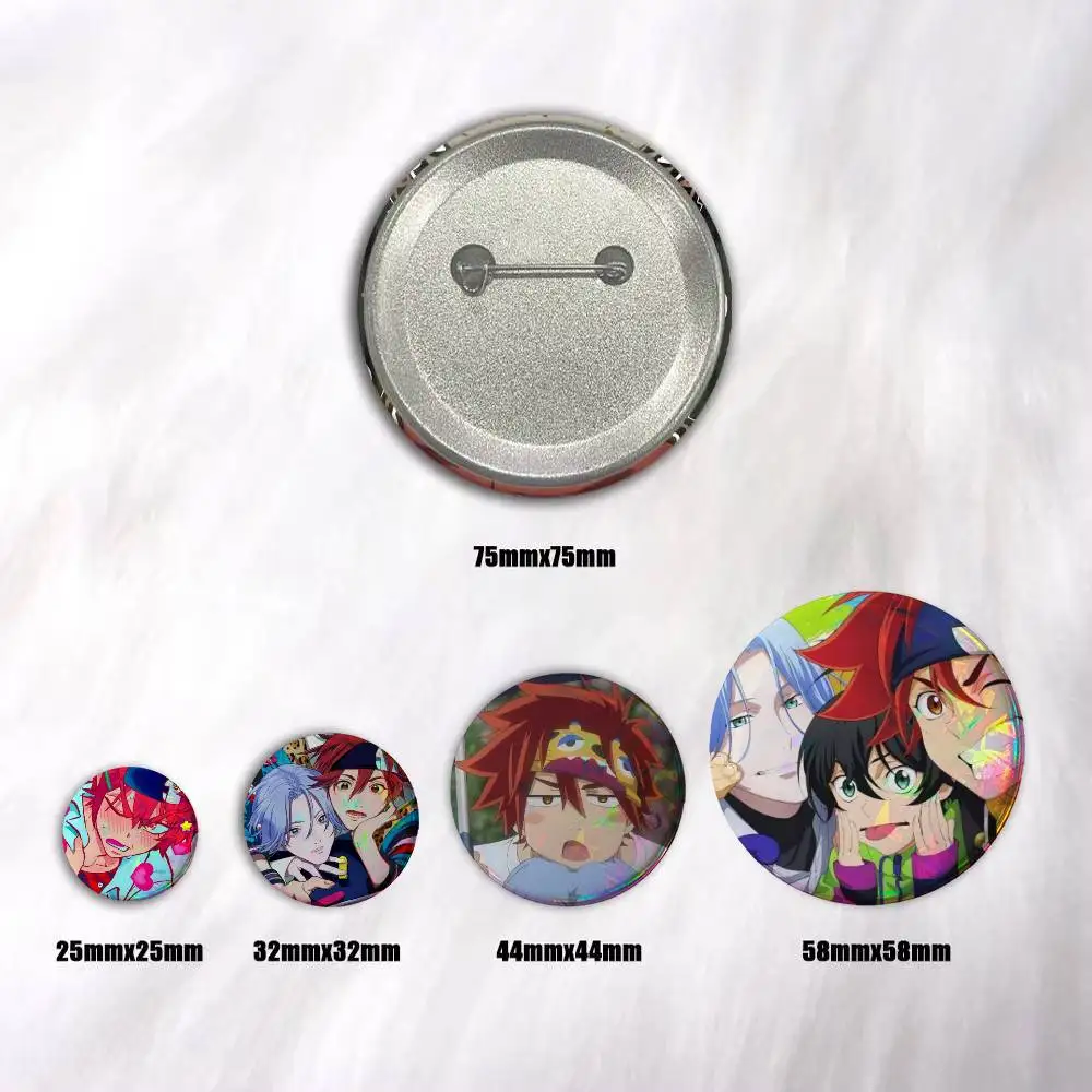 Anime SK8 The Infinity Lapel Pin Cartoon  Badge Tinplate Meme Round Brooch for Hat Bag Creative Lapel Jewelry Accessories Gifts