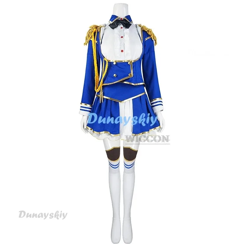 Juego Umamusume: Pretty Derby Daiwa Scarlet, disfraz de Cosplay, peluca con orejas, Anime Uma Musume, vestido de Asociación de carreras, traje de Halloween, cola