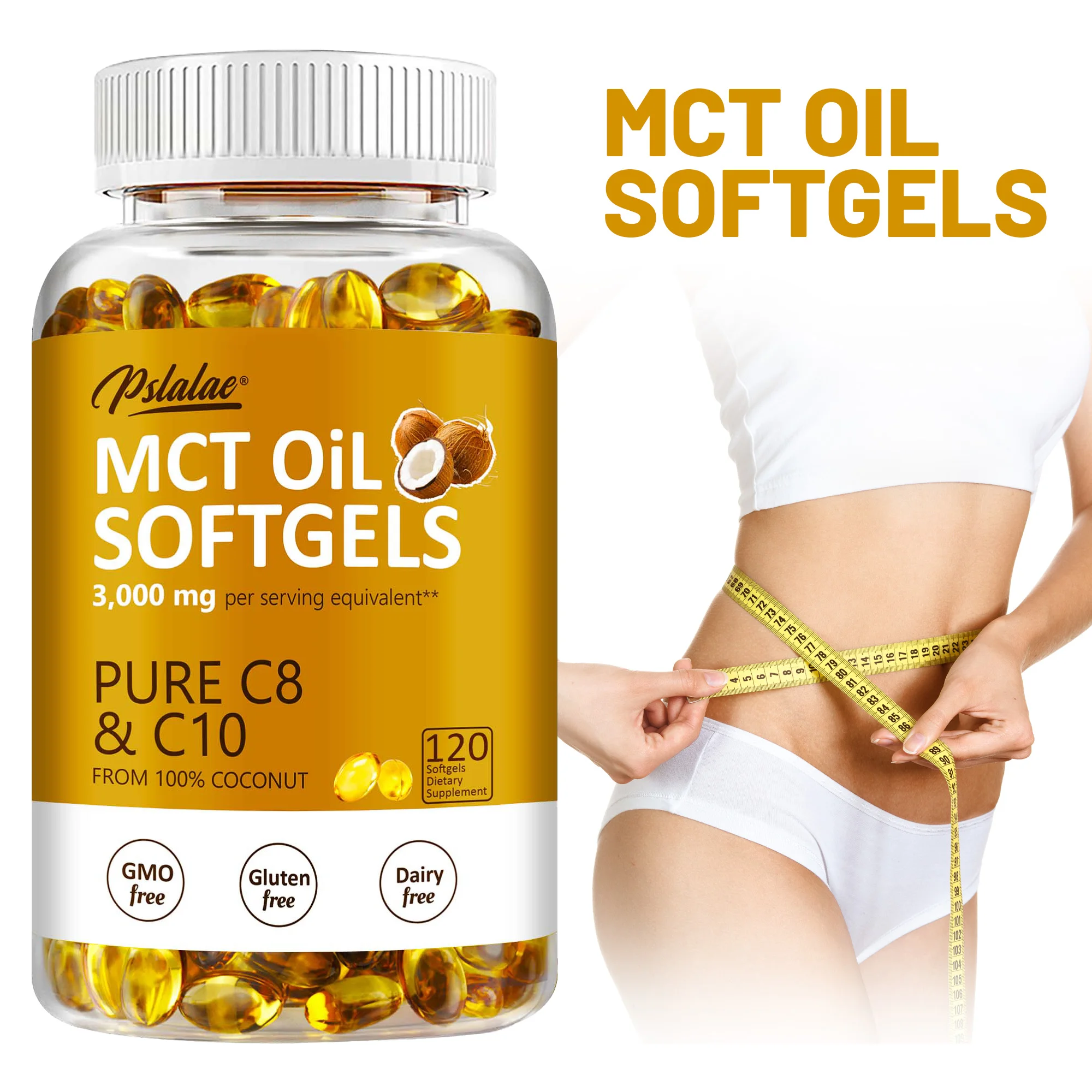 

Масляные мягкие капсулы MCT — поддерживает энергию, фокус и психическую четкость, уход за весом, улучшает пищеварение, добавка для мозга