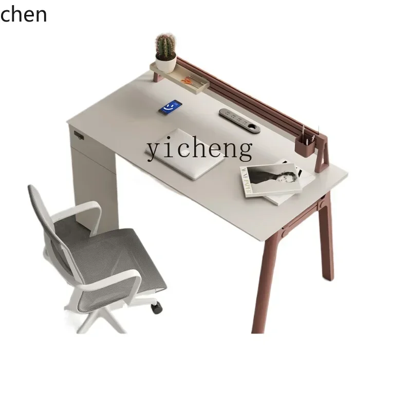 HXL Office Desk Company Staff Table Simple Modern Single Screen Station Office Furniture with Side Cabinet