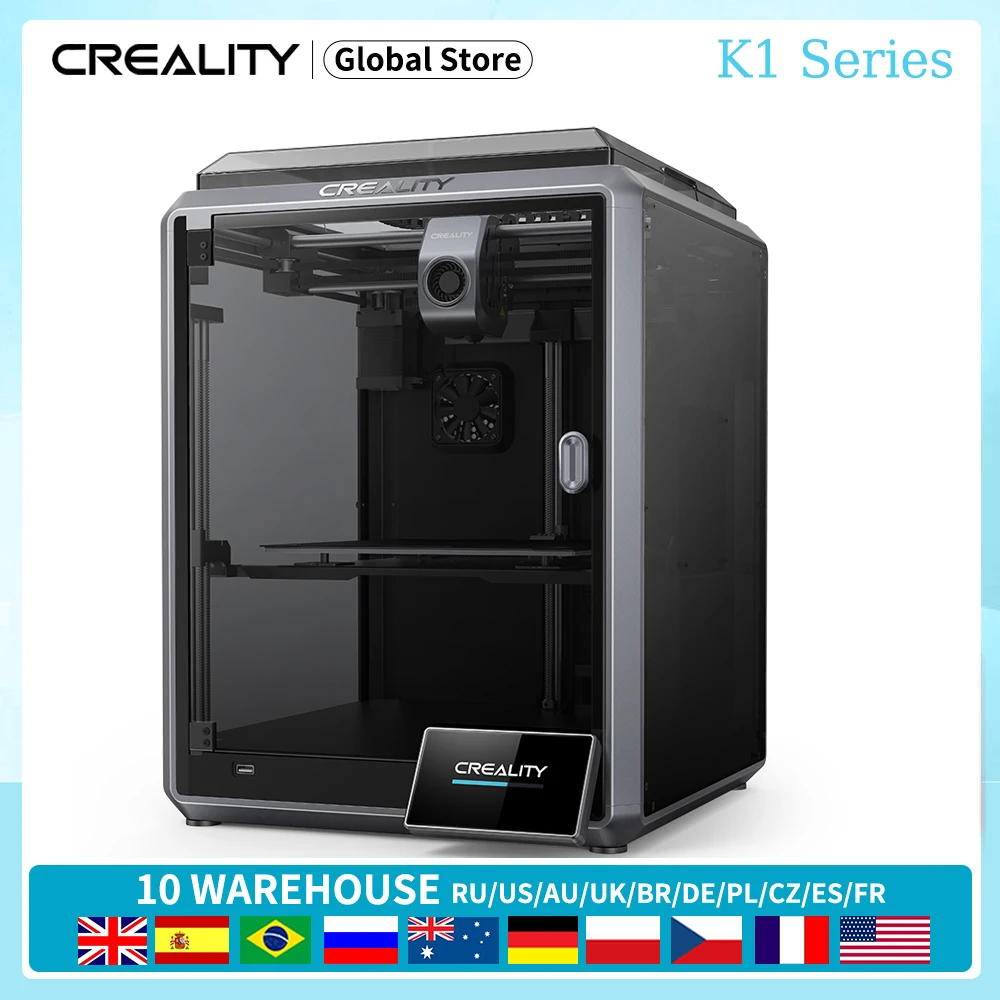 CREALITY 3D Printer K1/K1C/K1MAX Printer 600mm/s 20000mm/s² High-Speed Effortless Auto-Leveling Dual Fans