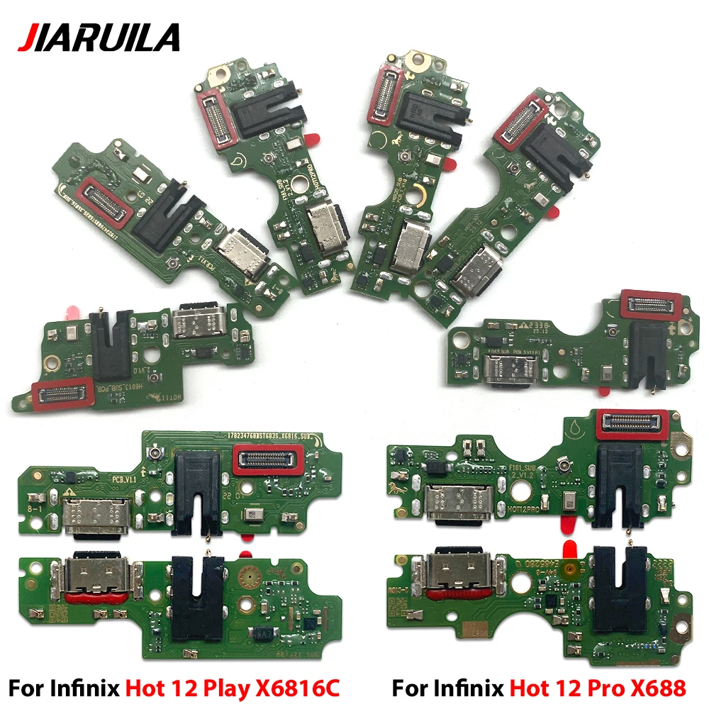 USB Port Charger Dock Plug Connector Charging Board FLex Cable For Infinix Hot 11 12 Pro Play 30 5G Play 30i 40 Pro 50 Pro Plus