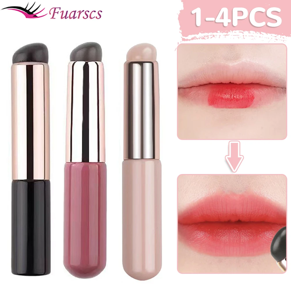 Silicone Lip Brush Angled Concealer Makeup Brush Tool Portable Round Head Like Fingertips Q Soft Lipstick Brush Concealer Brus