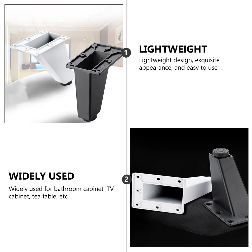 

4 Pcs Adjustable Sofa Feet Legs Mattress for Bedside Tables The Furniture Seat Foot Replacement Nightstand Metal