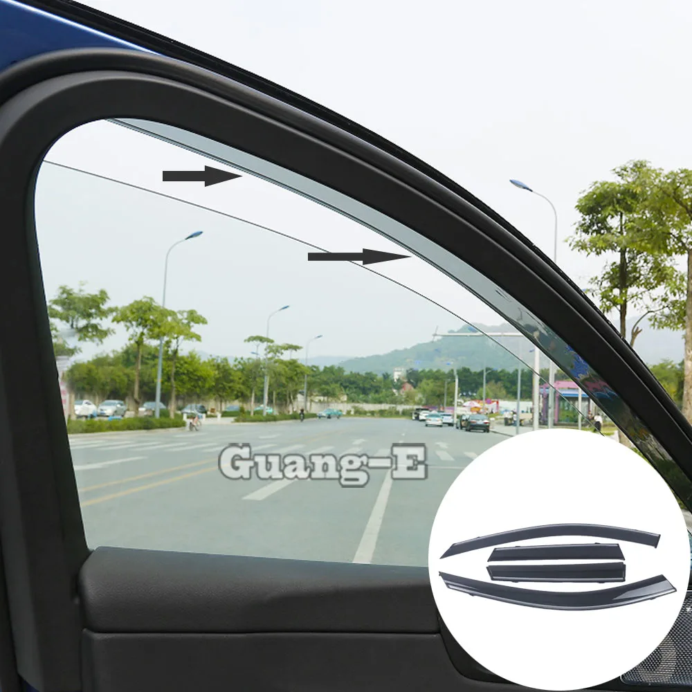 

Car Styling Body Cover Plastic Window Glass Wind Visor Rain/Sun Guard Vent Part 4pcs Accessory For Volvo XC60 2018 2019 2020