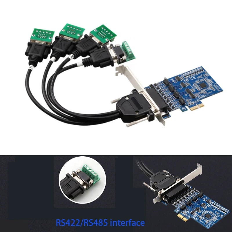 

PCI Express Expansion Card Extender PCIe Converter PCI-E to RS485/RS232 card industrial grade Expansion Adapter PCIE Riser Card