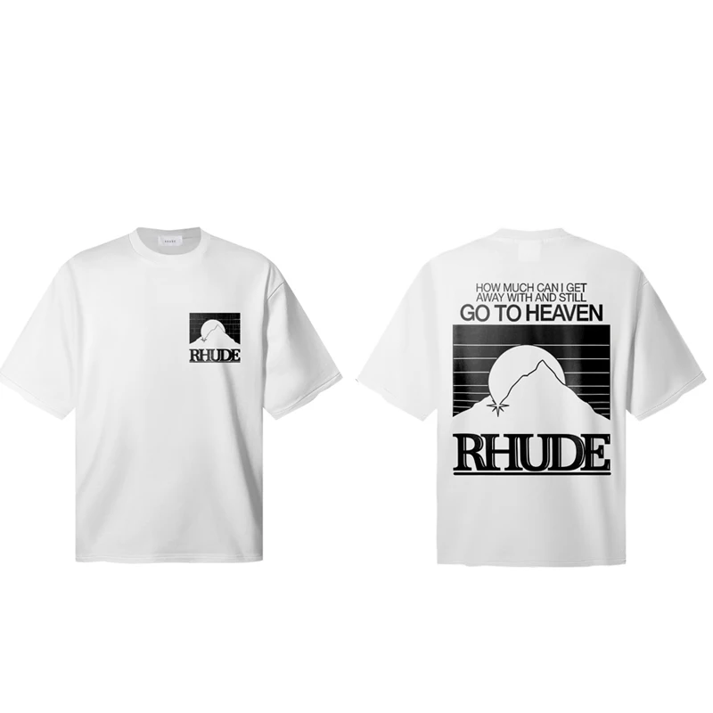 2026 Mountain Sunset Landscape Graphic T-Shirt Kids Adults Retro Line Print Short Sleeve Streetwear Tee Top