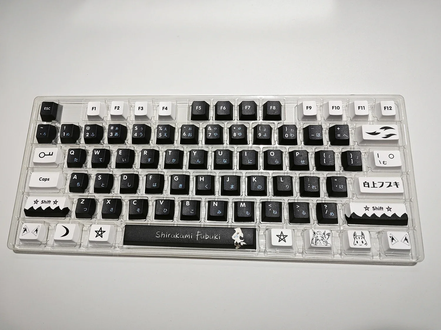 Shirakami Fubuki Vtuber 131 Keycaps PBT Keycaps Mechanical Keyboard  Customization