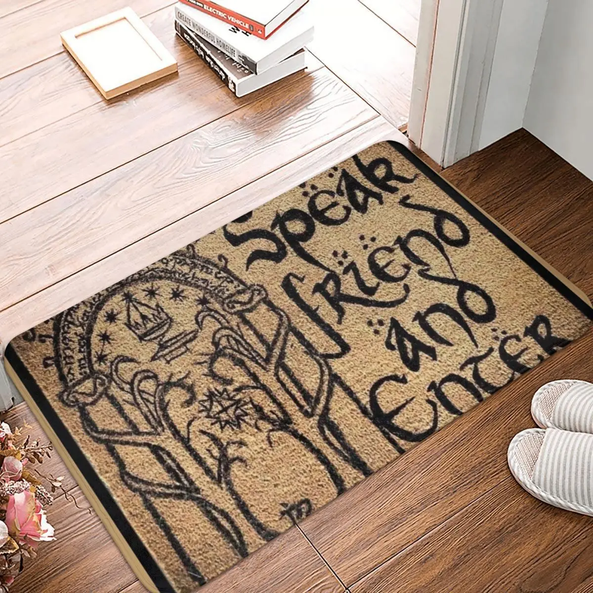 Speak Friend And Enter Doormat Non-slip Super Absorbent Bathroom Floor Mats Home Entrance Rugs Kitchen Carpet Hallway Footpad