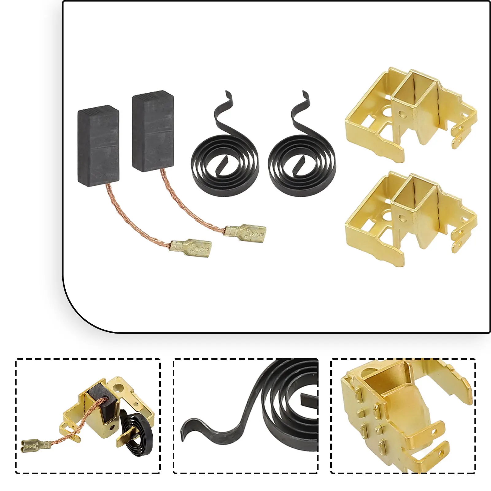 Carbon Brushes Are The Most Frequently Replaced Power Tool Parts Suitable For GWS Angle Grinder Tool Carbon Brushe