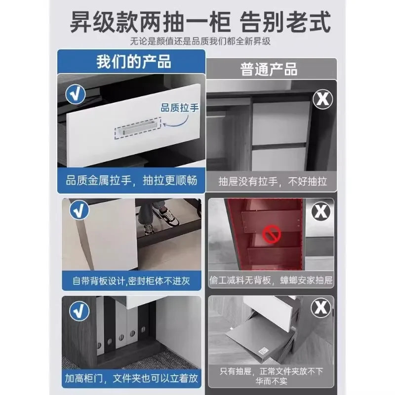 مع منضدة بأدراج، مكتب كمبيوتر بسيط وحديث، للمنزل وغرفة النوم ومكتب الطلاب #4