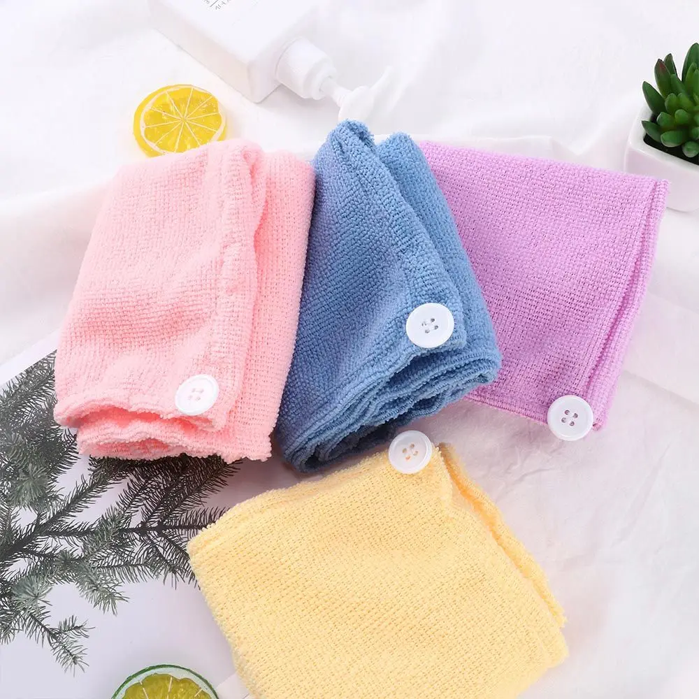 Home Garden Neccessity Wrap Microfiber Cap Towels Hat Dryer Salon Bath Hair Drying Quick Dry Towel Dryer Bathing