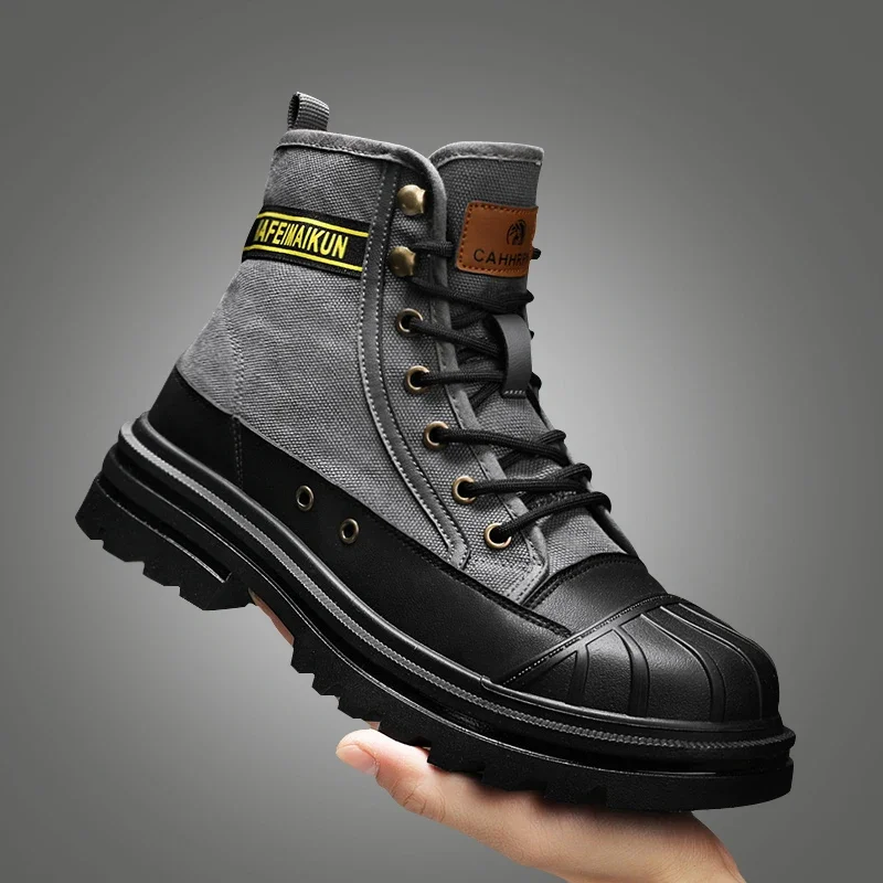 Men Shoes Lightweight Sneakers Men Fashion Casual Walking Shoes Breathable Mens Martin Boots Safty Work Shoes Zapatillas Hombre