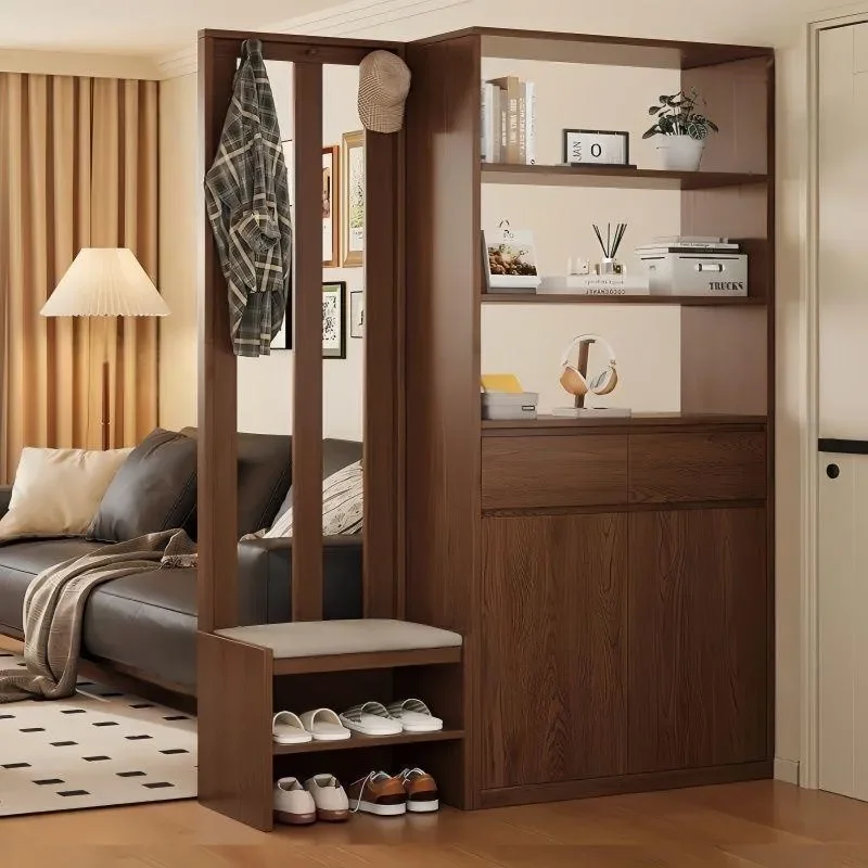 Modern Entryway Partition Cabinet with Shoe Storage Living Room Screen Divider Hallway Console Furniture