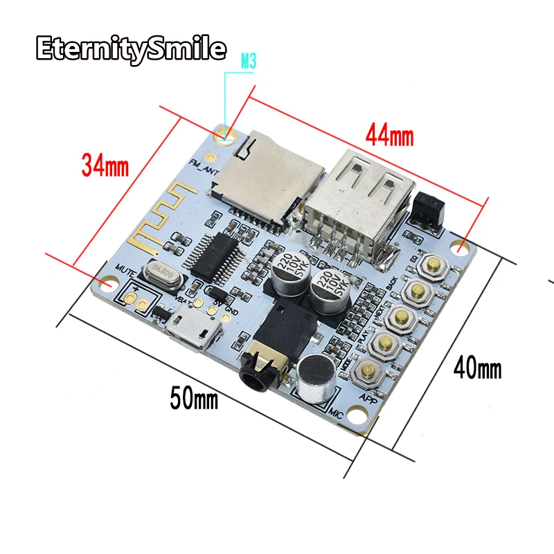 Bluetooth Audio Receiver Board With USB TF Card Slot Decoding Playback Preamp Output A7-004 5V 2.1 Wireless Stereo Music Module