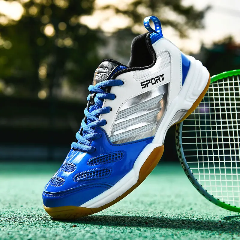 Męskie profesjonalne buty do badmintona tenisówki do treningu siatkówka kryty odkryty tenis stołowy kobiety oddychające sportowe