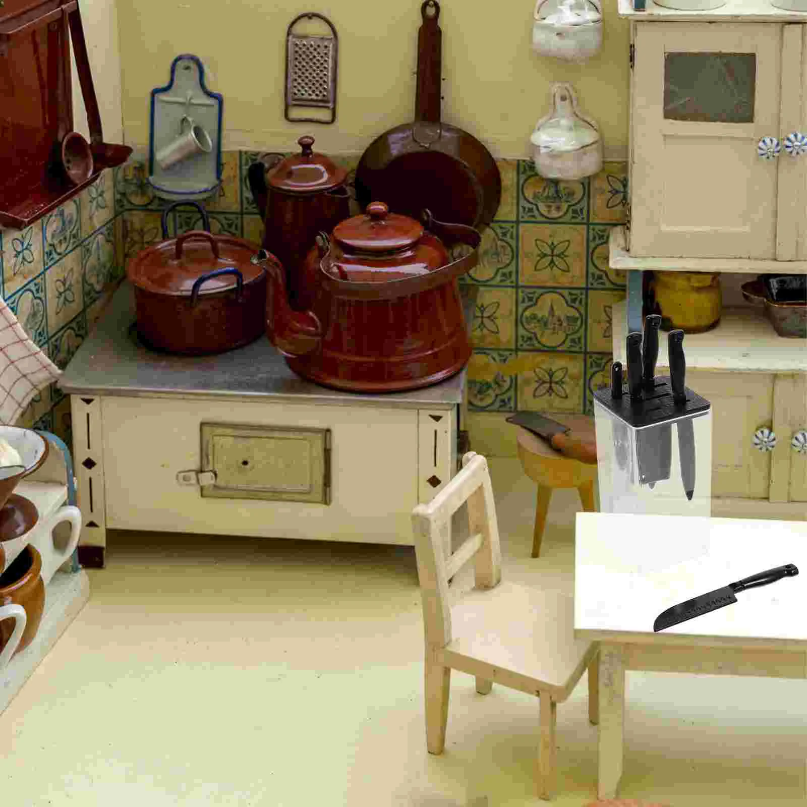 1 Juego de Mini decoración decorativa para casa, Adorable artesanía en miniatura, Mini accesorio de decoración de cocina